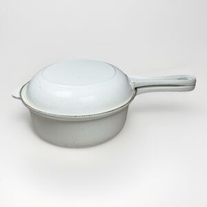 Vintage Le Creuset #22 Multifunction Sauce Pan & Skillet 2.5qt White